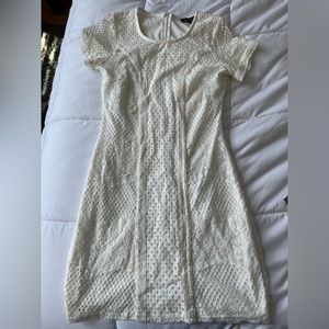 White mini dress